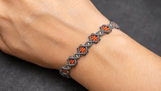 Macrame Bracelet Tutorial - Pulseira Macrame Com Miçangas Passo a Passo - DIY 