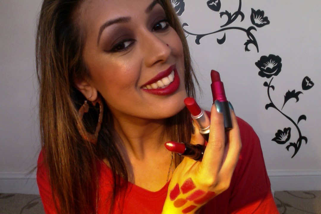 My Top 10 Red Mac Lipsticks For Indian Pakistani Asian Skin Youtube