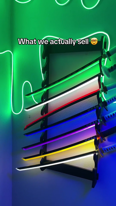 LED Demon Slayer Katanas! 🤩 #anime #sword