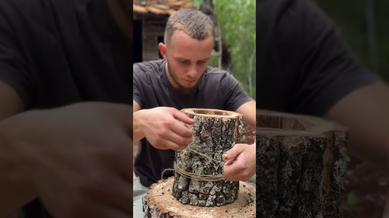 Bushcraft skills! #mrbrex #survival  #outdoors  #bushcraft  #satisfying #creative #camping