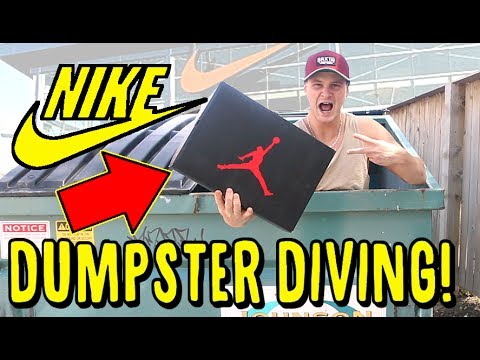 dumpster diving at nike store