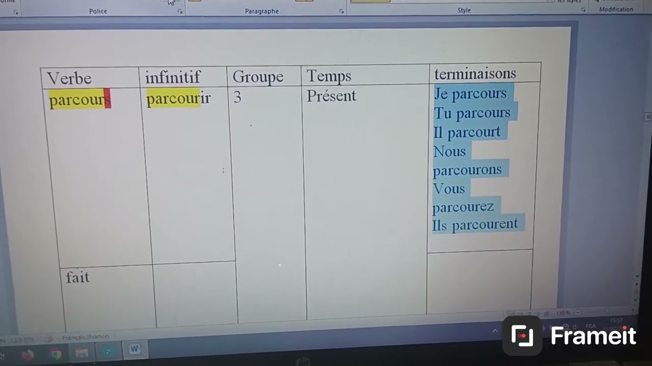 1am séquence 03, conjugaison : les verbes du troisième groupe au présent 