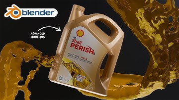 How to Create Engine Oil Bottle in Blender (Tutorial)