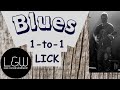 Blues lick for guitar blues 1to1