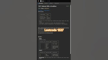 Leetcode 1527 in 40 Seconds | SQL 50 Challenge #sql #leetcodesql #learnsql #sql50 #sqlinterview