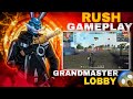 Full Rush Gameplay BR Ranked 😱 Grandmaster Lobby 😱 Wait For End 👿