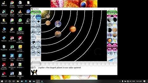 Tux Paint - How to Draw Solar System in Tux paint