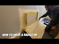 How to drop a radiator / Remove a radiator for decorating, painting, wallpapering, plastering