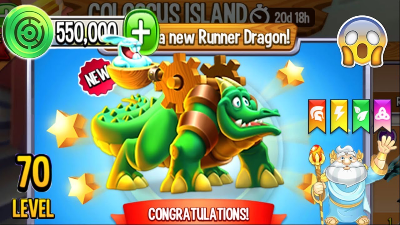 Dragon City Bunny Thrower Dragon, plus all Easter Island Completed