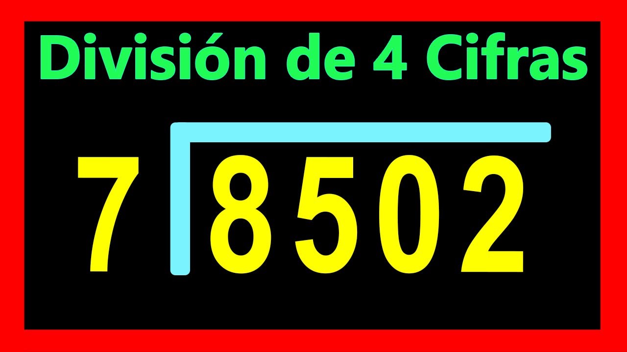 👉Divisiones de 4 cifras adentro y 1 afuera - YouTube