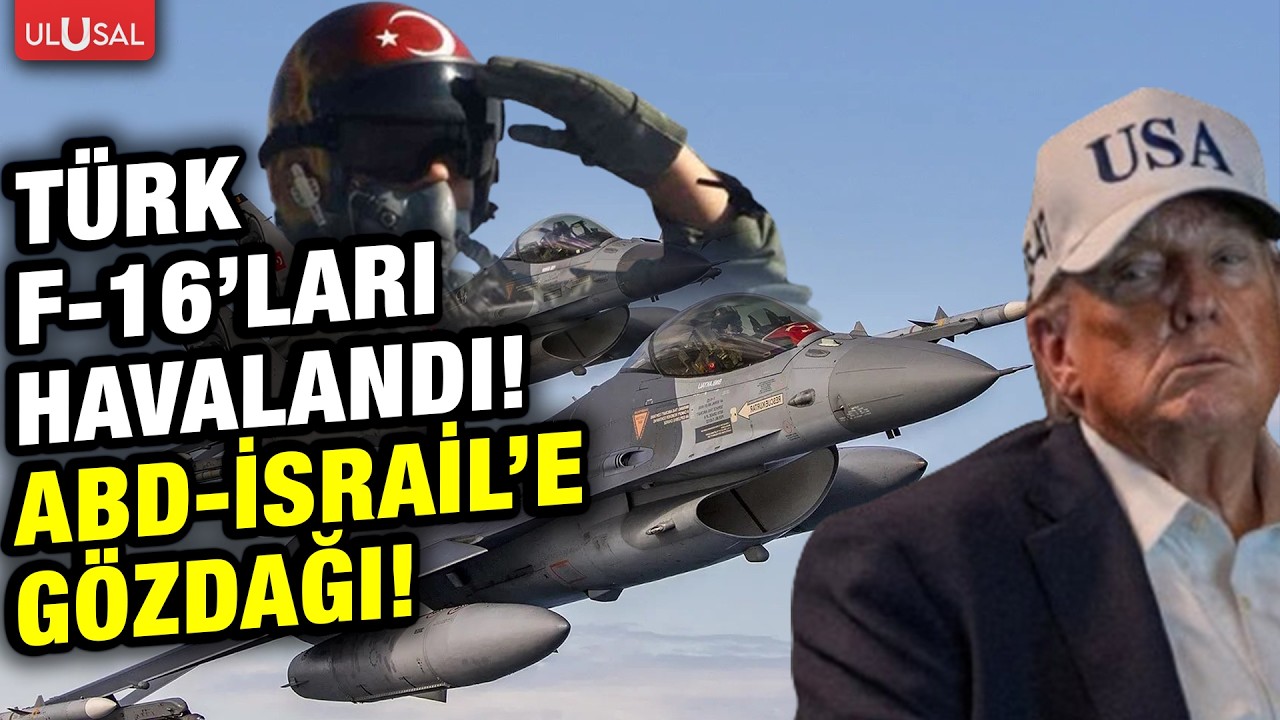 Türkiye'ye ait F-16 savaş uçakları KKTC semalarında uçuşa başladı! ABD İsrail Yunanistan'a gözdağı!