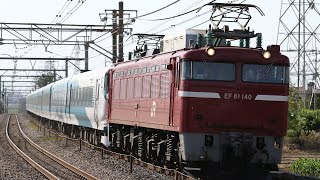 【配給輸送】 EF81-140+E257系9両 本庄～岡部通過