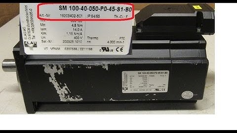 Dubai SM 100-40-050-P0-45-S1-B0 Run test after Hiperface Sick SRS encoder Replace