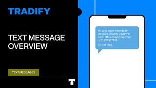 Overview of Text Messages in Tradify