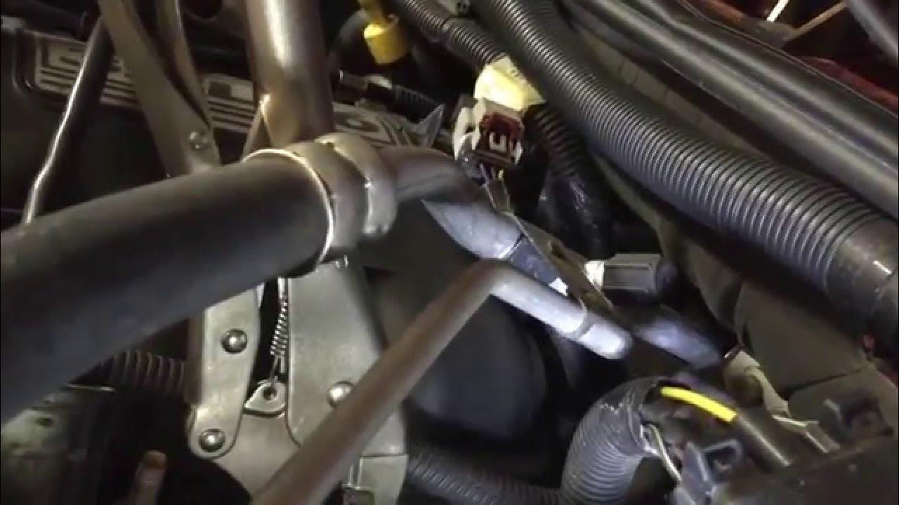 PCV Valve Replacement easy removal trick on 2008 Jeep JK Wrangler  V6 -  YouTube
