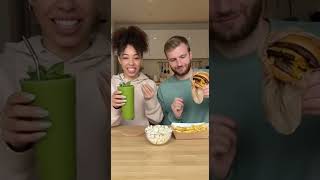 Detox Level: Compromise 🥬🍔 #FunnyCouple #DetoxLife #Relatable
