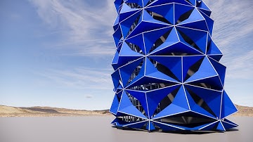 Dubai Parametric facade in Revit | Revit Adaptive family massing