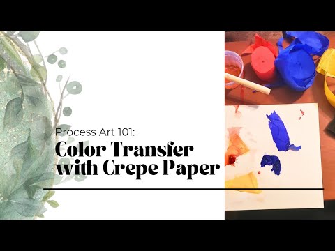 🎨 Magical Color Transfer with Crepe Paper & Water | Easy Process Art ...