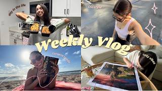 Weekly vlog beach day baking book club etc