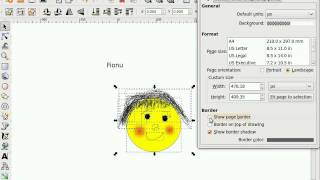 Inkscape: Page Size and Export Bitmap