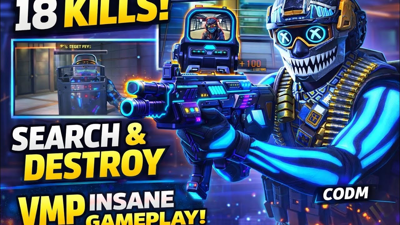 VMP WENT CRAZY 😈 | 18 KILLS SEARCH & DESTROY | CODM