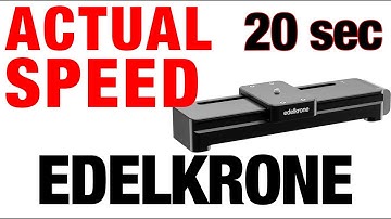 EDELKRONE sliderONE  true speed  + headONE (16-20 secs)