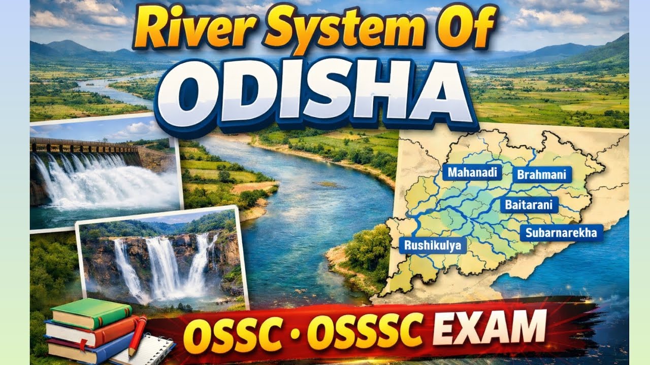 River System of Odisha | Complete Geography Revision for OSSC OSSSC Exam | Odisha Rivers Explained |
