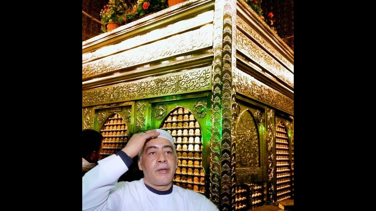 من مولد مولان سيدنا الحسين - الشيخ محسن سلام.- من خدمة الشيخ محمود نور الدين عزرائيل الرفاعي الاول