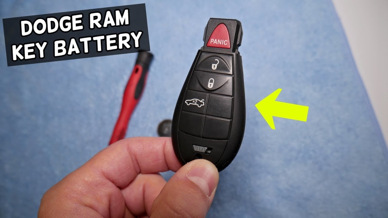 Dodge Ram 1500 2500 3500 Key Fob Battery Replacement Key Not Working Not Unlocking Locking Fix Youtube