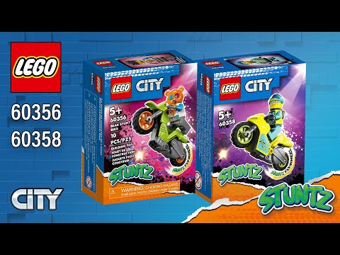 LEGO® City Bear Stunt Bike (60356)[10 pcs] & Cyber Stunt