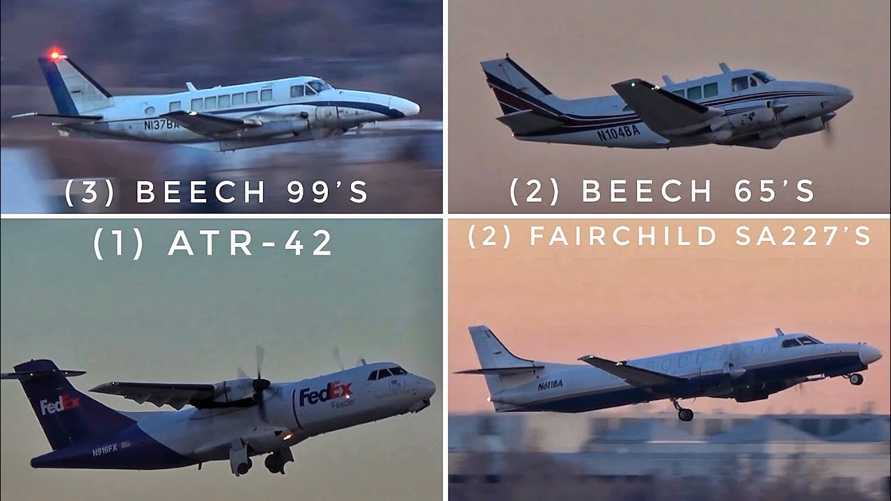 Classic Turboprop Spotting | Beech 65’s/Beech 99’s/SA227’s/ATR-42 | Minneapolis