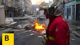 Macron Calls for Order After Violent Protests in France