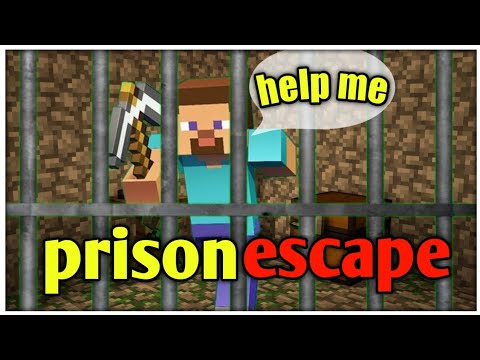 help me I am in prison | playing prison escape map in Minecraft - YouTube