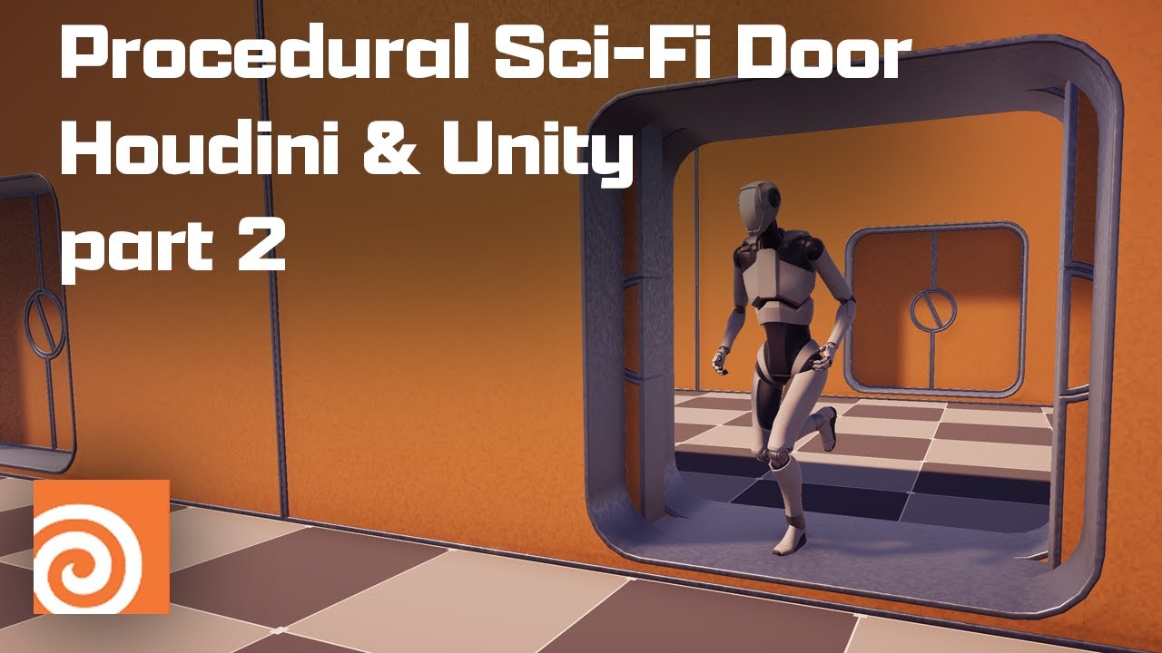 Procedural Sci-Fi Door Houdini & Unity part 2 - YouTube