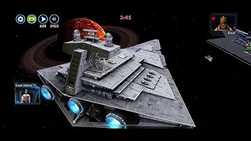 SWGOH Chimaera Tie Defender vs Executor battle 1