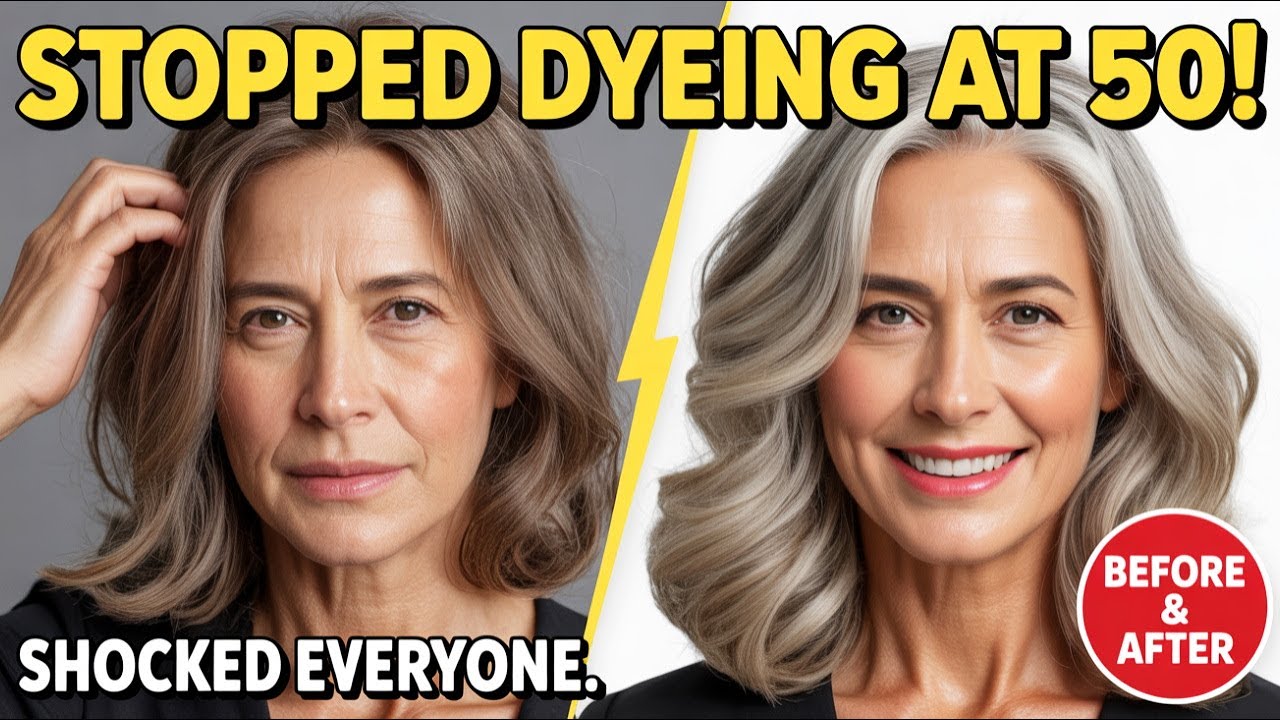 I STOPPED DYEING My Hair at 50 - Gray Hair Transformation SHOCKED Everyone! (Before & After)