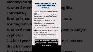 What happened to your body when you quit Alcohol/Life Savings Tip's #shorts