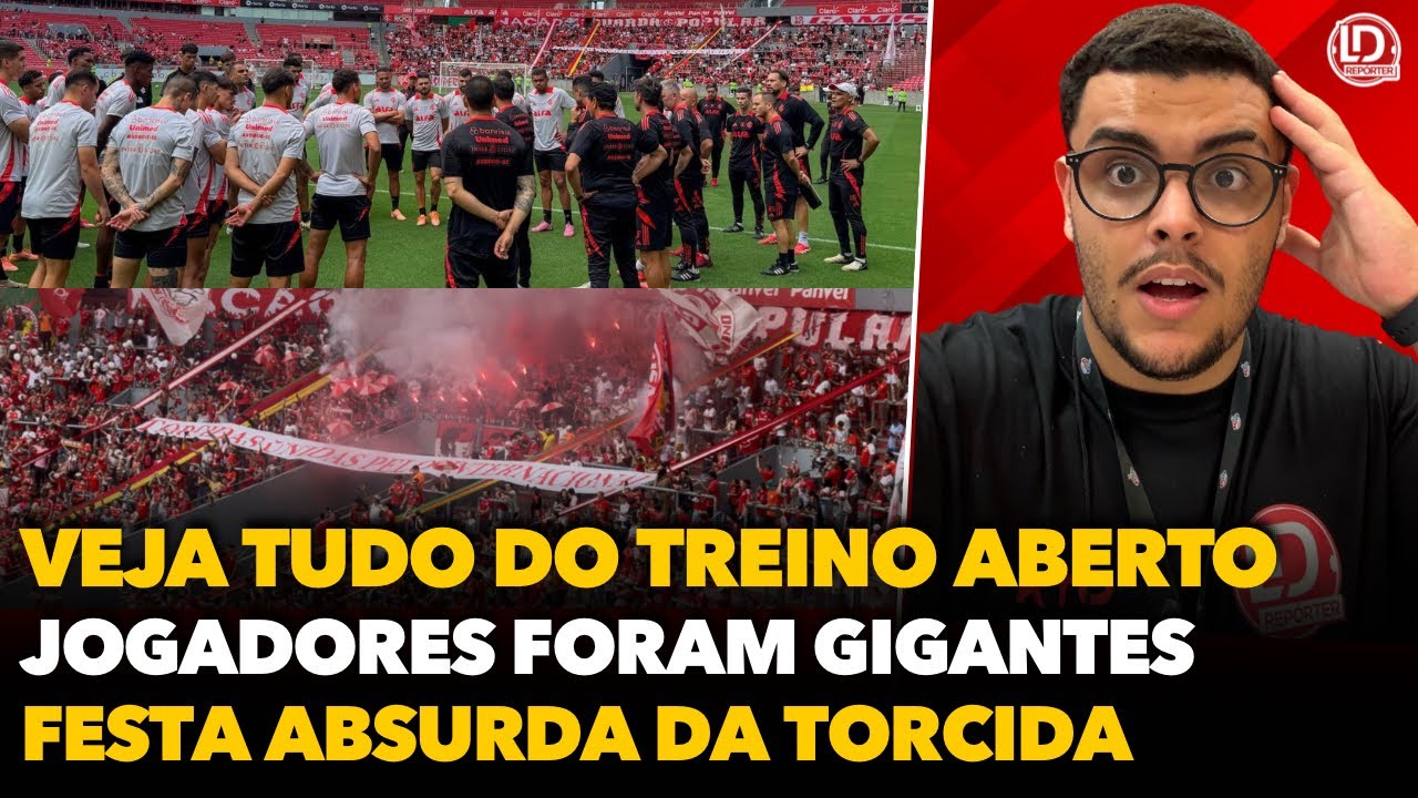 🔴 VEJA TUDO QUE ACONTECEU NO TREINO ABERTO, DIRETO DO BEIRA-RIO! FESTA IMPRESSIONANTE DA TORCIDA!