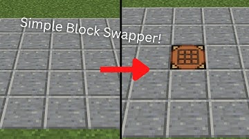 How to Make a Flush Block Swapper in Minecraft Java Edition