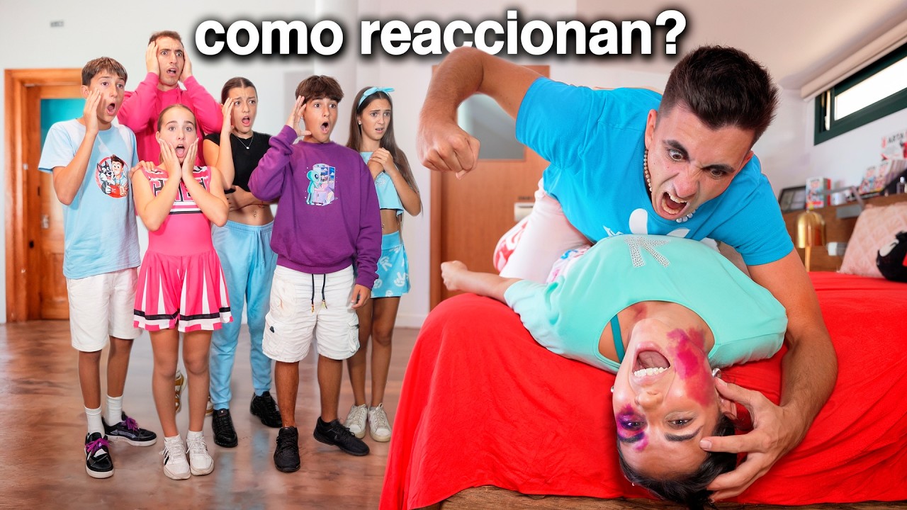 PEGO A MI NOVIA DELANTE DE LOS NIÑOS...¿Qué harán?** Experimento Social!