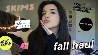 FALL CLOTHING HAUL + COLORED CONTACTS