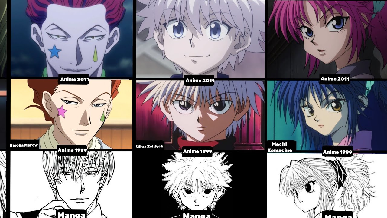Hunter x Hunter 1999 vs 2011 vs manga