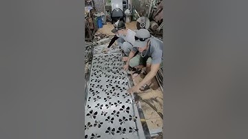 Cửa inox cnc hình bươm bướm #metallux