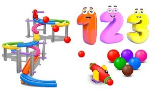 Learn Numbers with  Marble Maze Run and Color Balls - Numbers Videos Collection screenshot 1