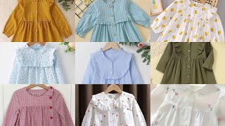Baby girl shirts ❤️| summer shirts for baby girl 😍|shirt k design