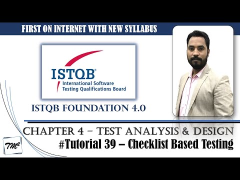 ISTQB FOUNDATION 4.0 | Tutorial 39 | Checklist Based Testing | Test Techniques | ISTQB Tutorials