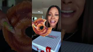 Let’s try the Tiktok VIRAL crispy Krispy Kreme donuts #donuts #tiktokviral #short