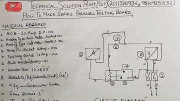 How to use series parallel Testing Board