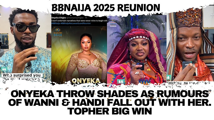 BBNAIJA NO LOOSE GUARD 2025 REUNION ONYEKA SHADE WANNI & HANDI #bbnaijareunion2025