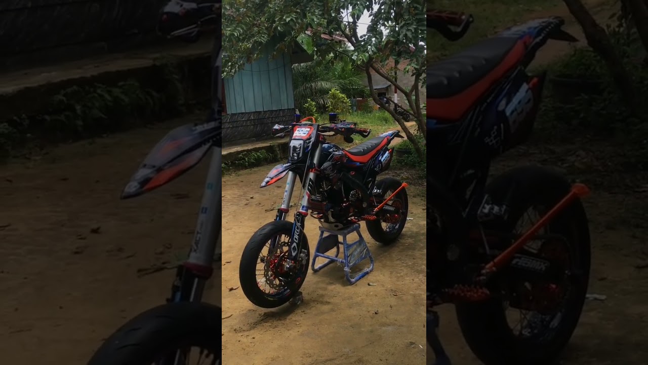 MODIFIKASI KLX 150 BF SUPERMOTO SIMPLE 